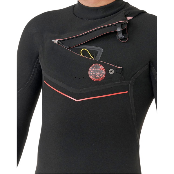 2026 Rip Curl Herre Flashbomb Fusion 4/3mm Chest Zip Wetsuit 176MFS - Black